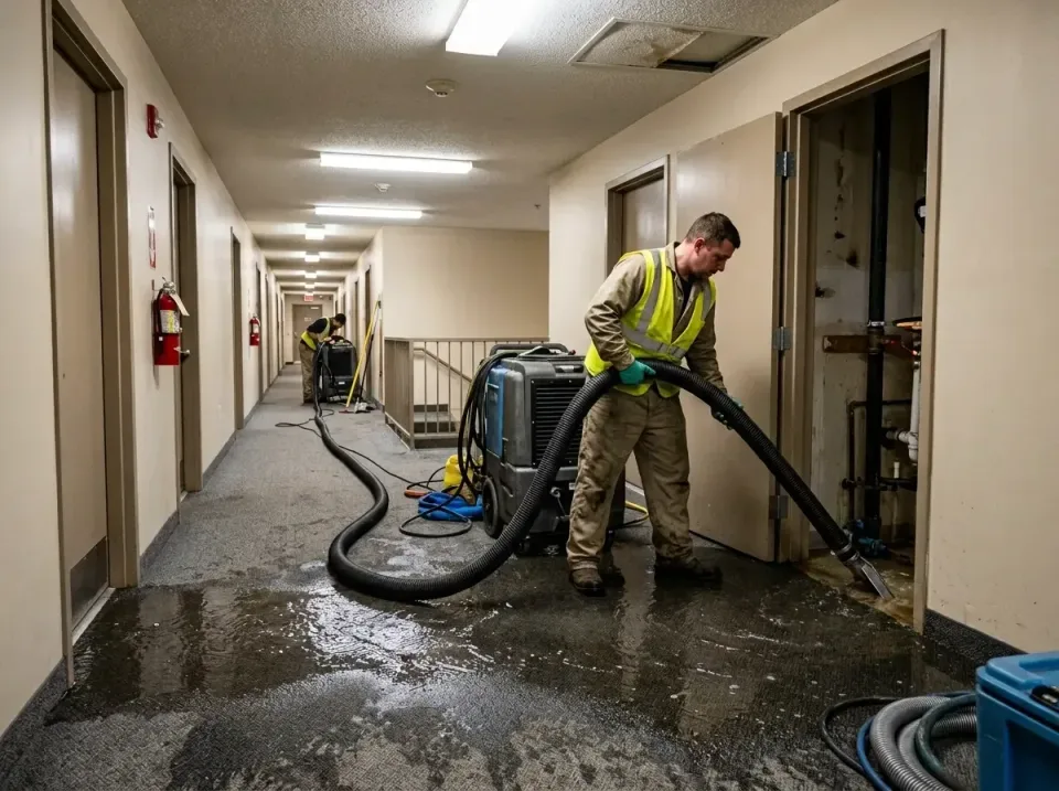 multi-unit-apartment-hallway-f-005 — frequently asked questions, Emergency Burst Pipe Water Extraction & Removal in Meadow L…